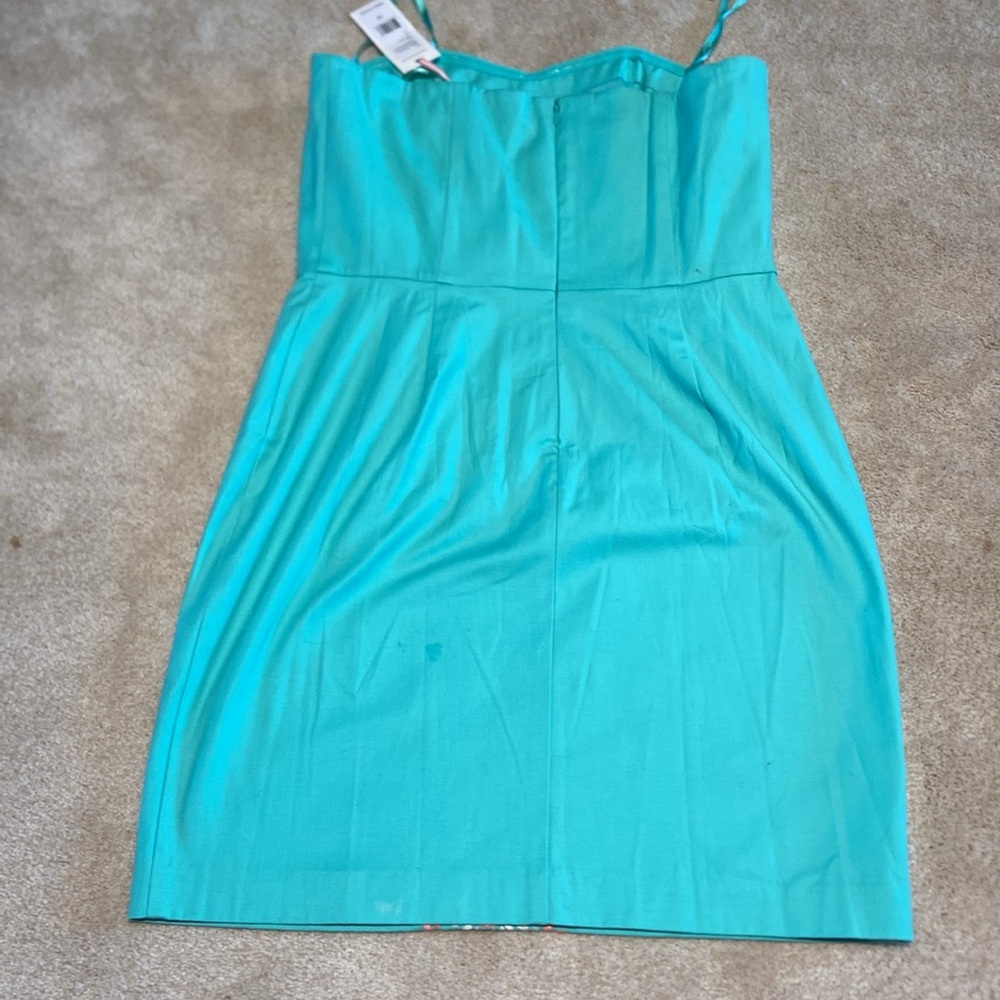 Vineyard Vines NWT Blue Floral Embroidery Strapless Dress - Picture 3 of 12